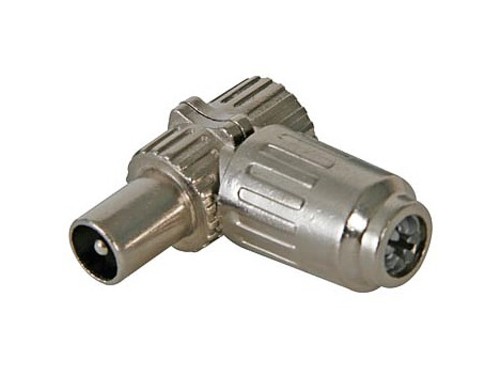 Conector Antena 9mm Macho Metal Acodado