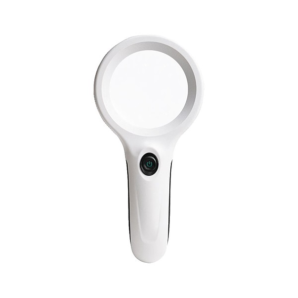 MA-029 Lupa de mano con luz Led y UV 2,5x y 6x