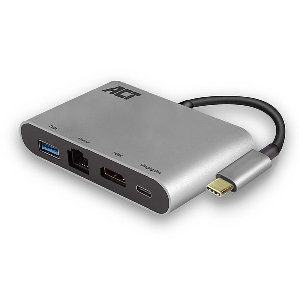 AC7040 Base multipuerto USB-C 4K con HDMI, USB-A, Gigabit Ethernet y USB-C con paso de PD de 60 W