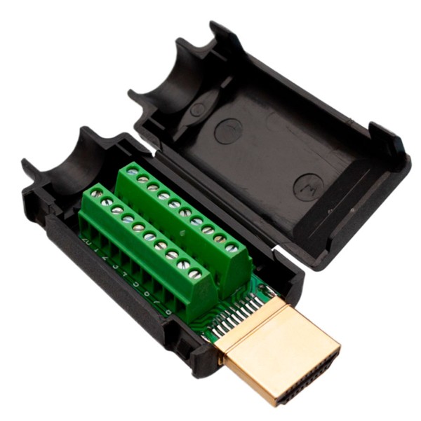 Conector HDMI borna a tornillo