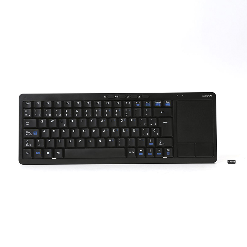 OKB004BES OMEGA TECLADO INALAMBRICO SMART TV + TACTIL