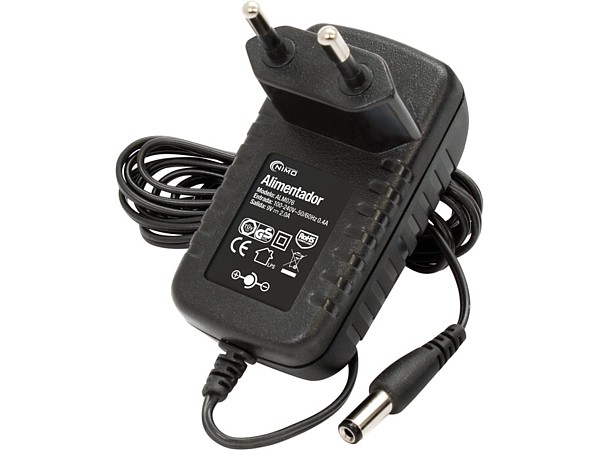 Alimentador 9Vdc/1Amp jack 5,5x2,1mm