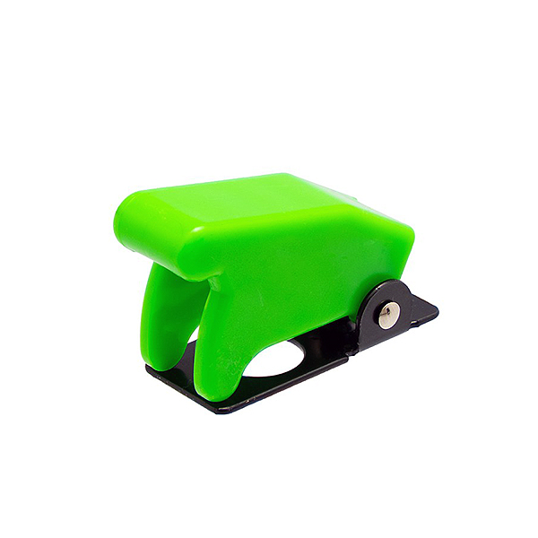 Tapa seguridad para interruptores de palanca Verde M12