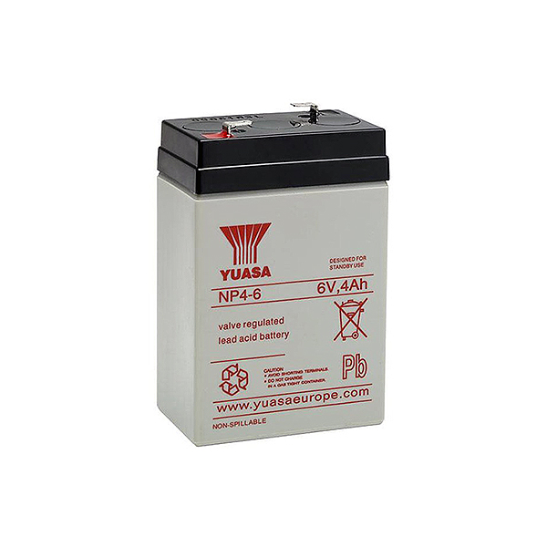 Bateria YUASA NP4-6 6V 4Ah 70x47x105mm