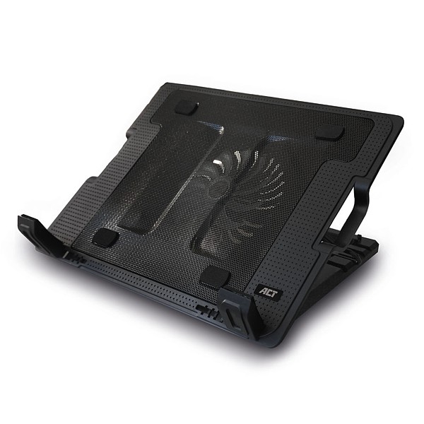 AC8110 Soporte para portátil 17" con refrigeración y hub 2 puertos