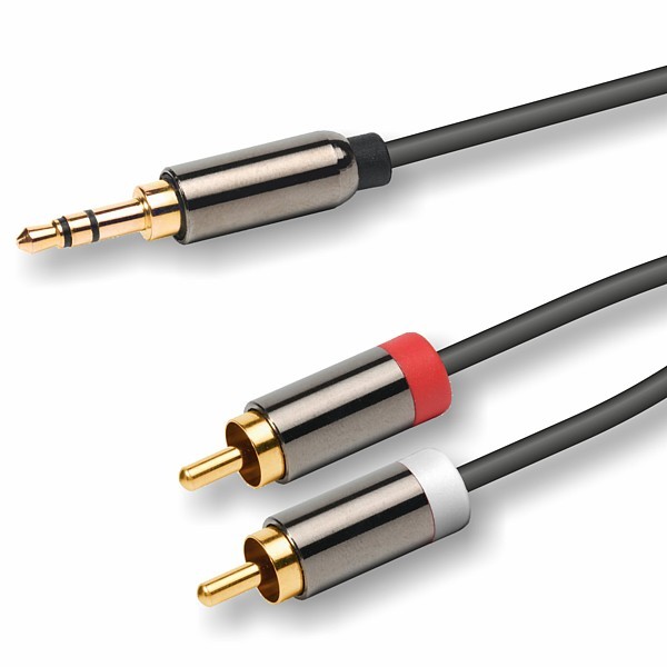 EQ680503M Cable Jack3,5st / 2RCA 3,0mts