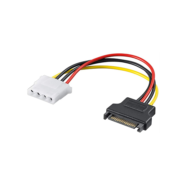 CABLE ALIMENTACION SATA Macho - MOLEX 4C Hembra 0,17m