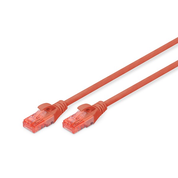 Latiguillo Cat6 UTP 10mts ROJO Cu