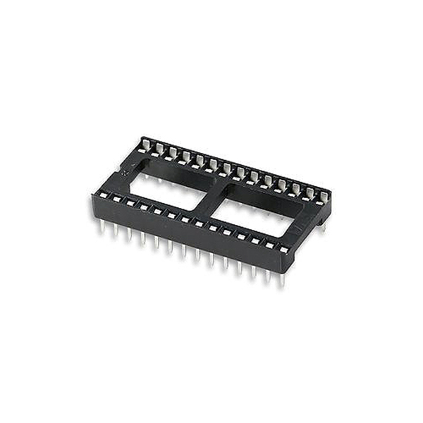 ZOCALO CI 28P P2,54 Pin Plano