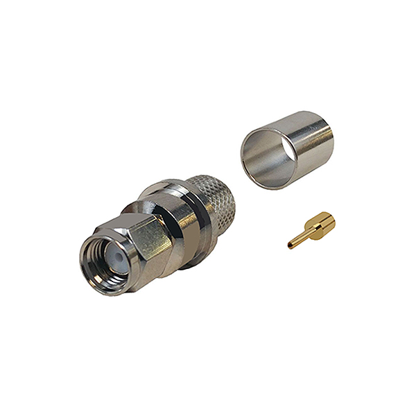 Conector SMA Macho R/P LMR400/RG213 Crimpar