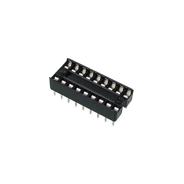 ZOCALO CI 18P P2,54 Pin Plano