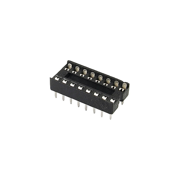 ZOCALO CI 16P P2,54 Pin Plano