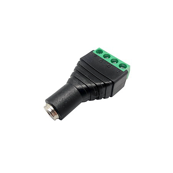 Jack 3,5mm Hembra 4 Contactos Bornes