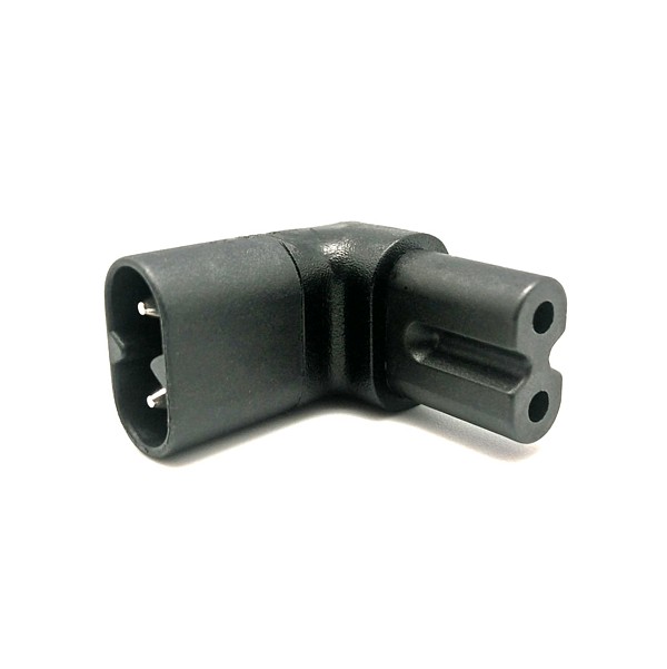 Adaptador acodado, Macho/Hembra (C7-C8)