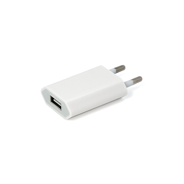 Cargador alimentador USB 5Vcc-1000mA E: 100-240V