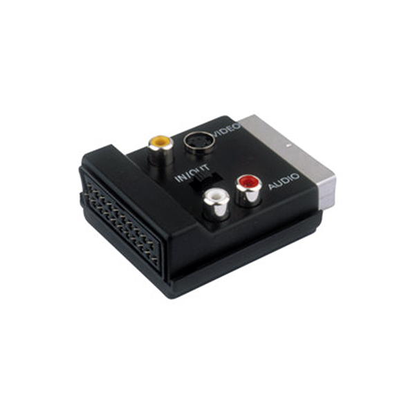 Adaptador Scart Macho/Hembra + 3Xrca Hembra In-Out