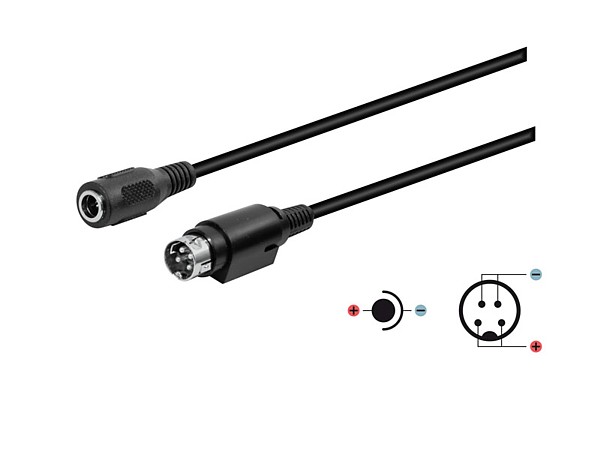 Adaptador KPPX-4P a Hembra 5,5x2,1mm +/- sep/jun