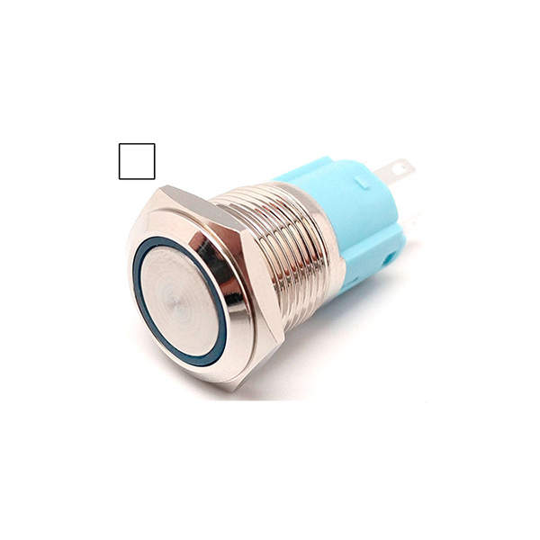 PULSADOR LUMINOSO OFF-(ON) 1CC M16Ø led BLANCO 24V
