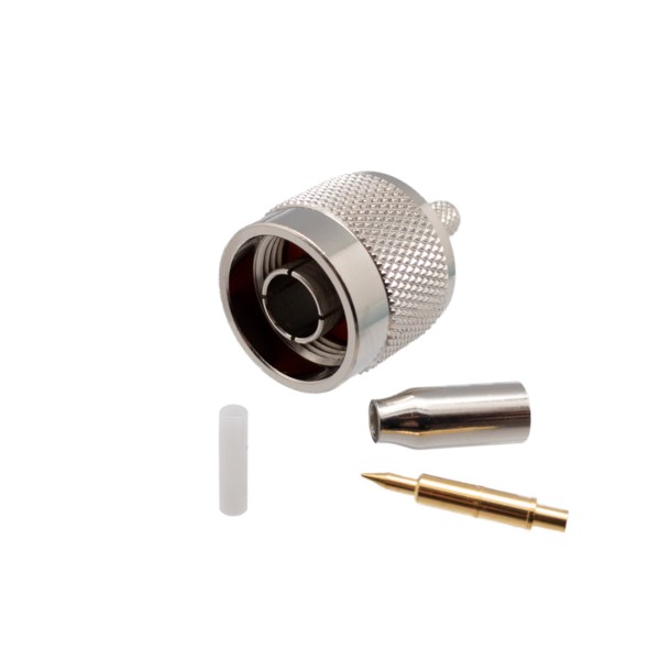 Conector N Macho RG-174/LMR100 Crimpar