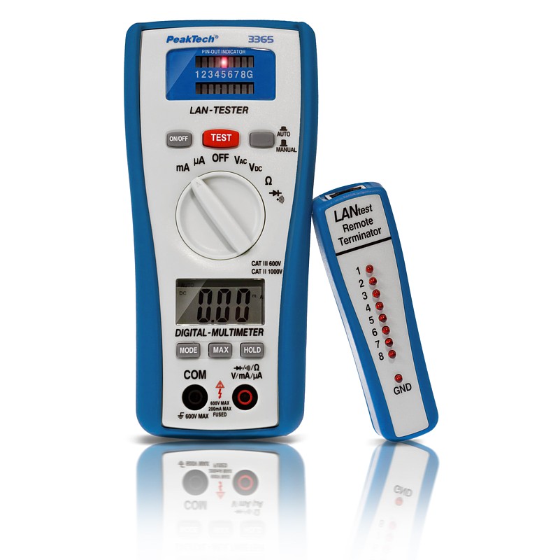 PeakTech® P3365 Multímetro Digital 2000 cuentas con medidor LAN