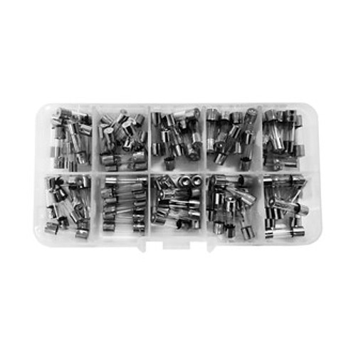 06107 Set de 100 fusibles de cristal rápido 5x20mm