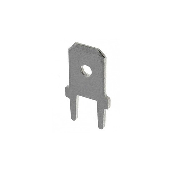 Faston Macho 6,3mm C.Impreso Recto 180º