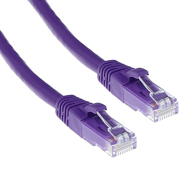 Latiguillo Cat6 UTP 5mts PURPURA Cu