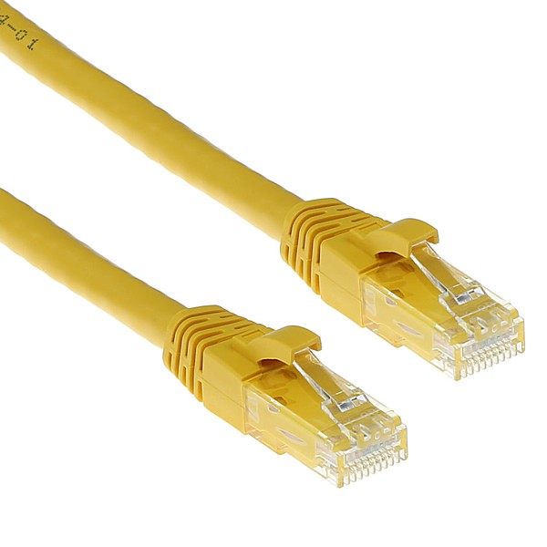 Latiguillo Cat6 UTP 20mts AMARILLO