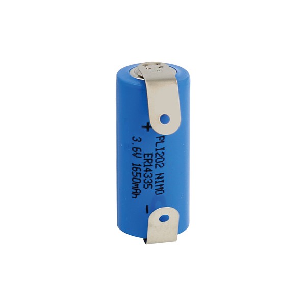 ER14335 Pila Litio 3,6V 1650mAh 14,5x33,5mm Lenguetas