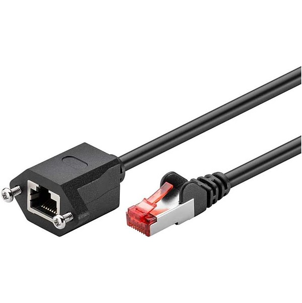 Prolongador RJ45 Cat6 FTP Hembra c/tornillos 0,50mts