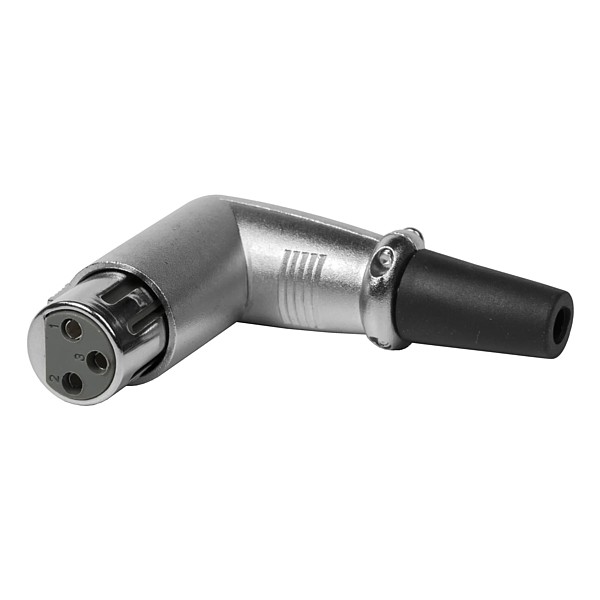 EQ9010 Conector XLR3 Hembra Acodado