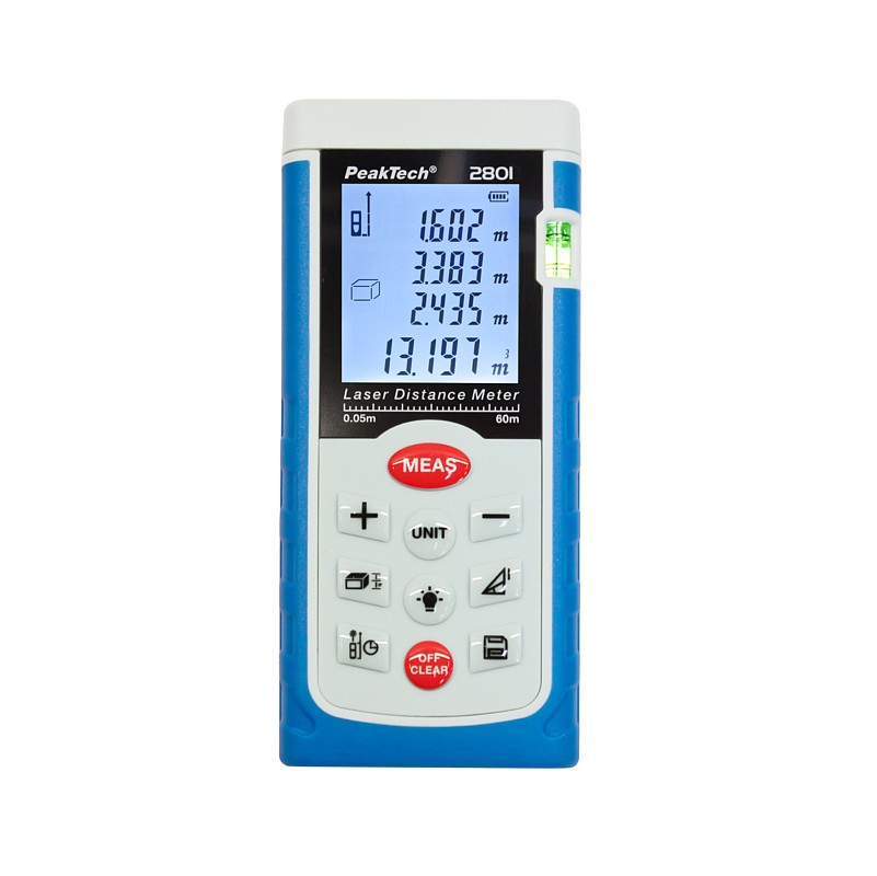 PeakTech P2801 Medidor de distancia láser de hasta 60m