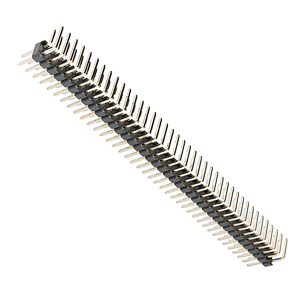 POSTE Macho (header) 2x40C P2,54 ACODADO