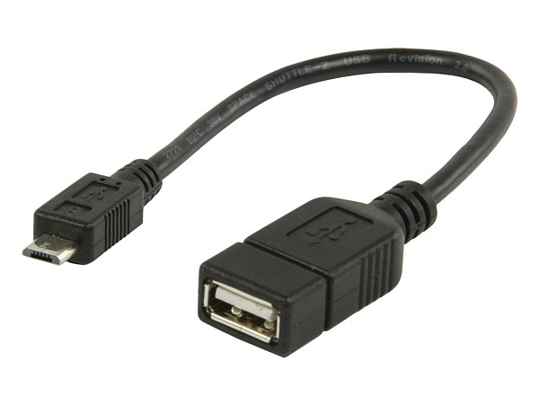 Cable adaptador USB Tipo A Hembra - Micro USB (OTG) Tipo B Macho