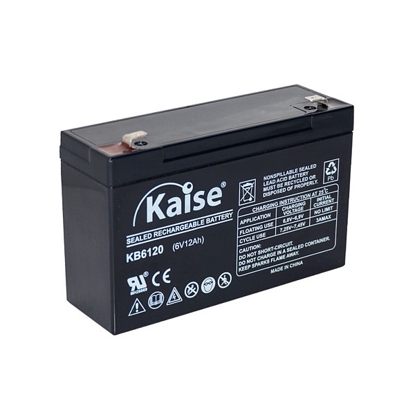 KB6120 Bateria 6V 12Ah Plomo AGM KAISE