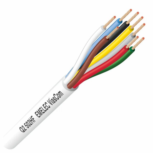 Manguera intercomunicación 8x0,22mm2 Blanca Cu