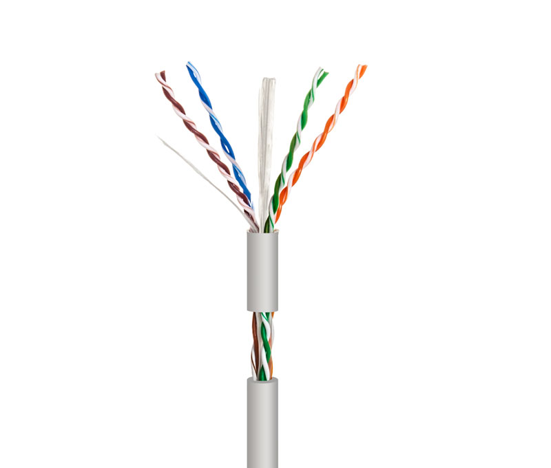 Cable UTP Cat6 CCA rigido 305mts LSZH Gris