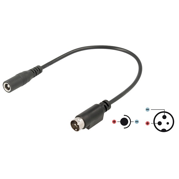 Adaptador Jack Alimentación 5,5x2,5mm a Macho 3C