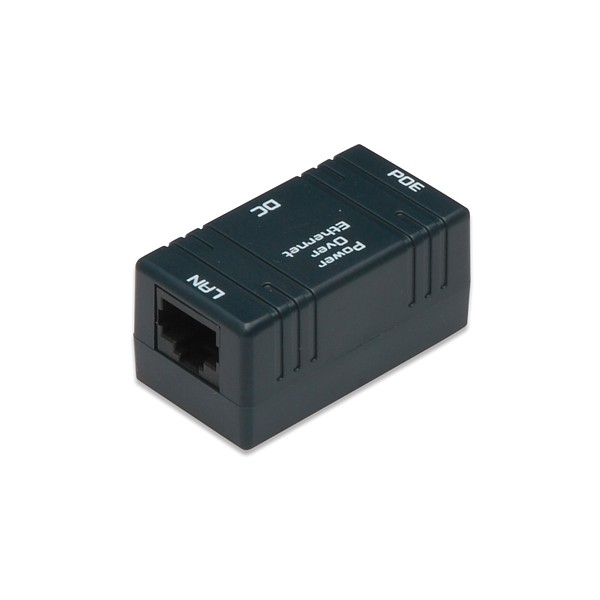 DN-95002 Inyector POE Pasivo RJ45/DC/PoE Con anclaje a pared