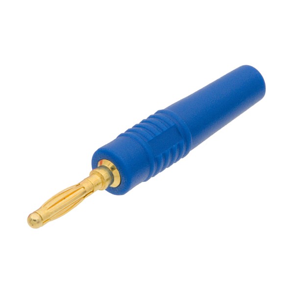 Banana 2mm Cuerpo de Silicona Azul