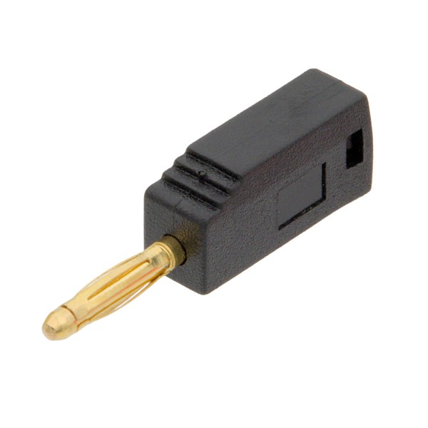 Banana 2mm Apilable Negra
