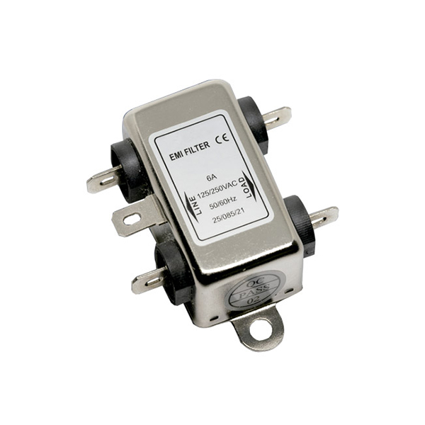 Filtro supresor EMI interno c/faston 6A/250VAC