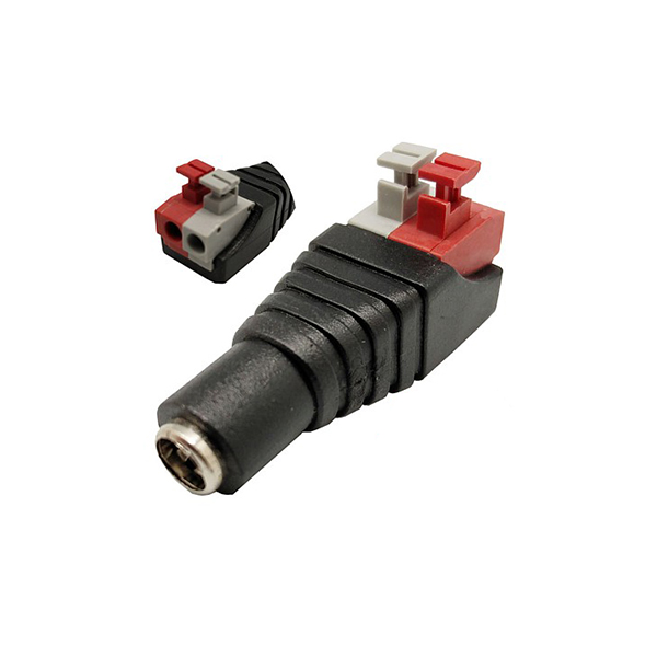 Conector Alimentacion Hembra 5,5X2,1 Terminales presión
