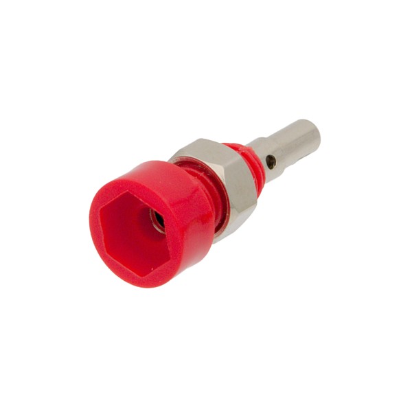 Hembrilla para banana de 2mm Roja soldar