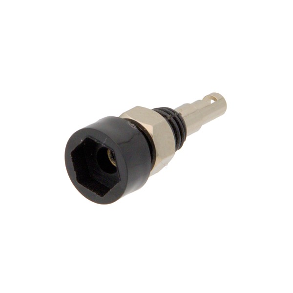 Hembrilla para banana de 2mm Negra soldar