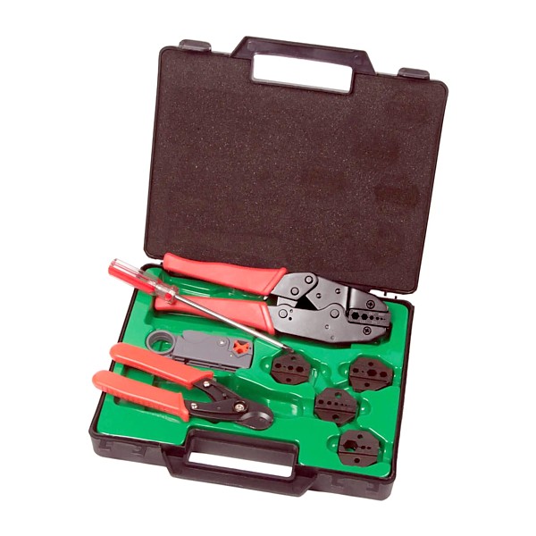 HR050 Estuche Herramientas crimpar cables Coaxiales