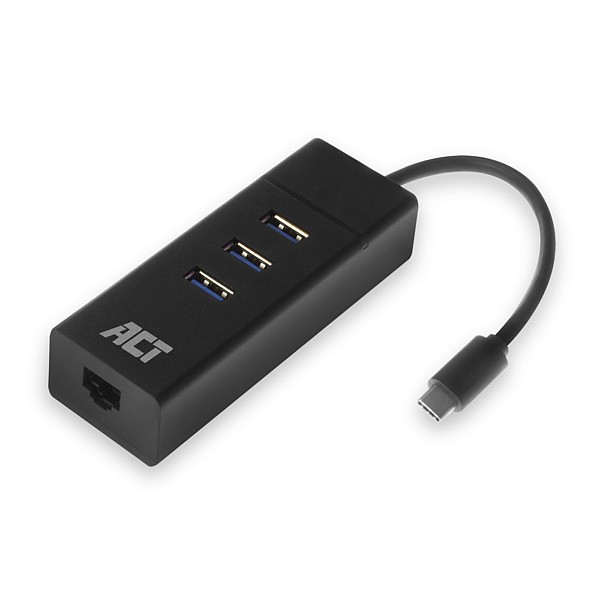 AC6400 Hub USB-C 3xUSB-A con puerto de red Gigabit