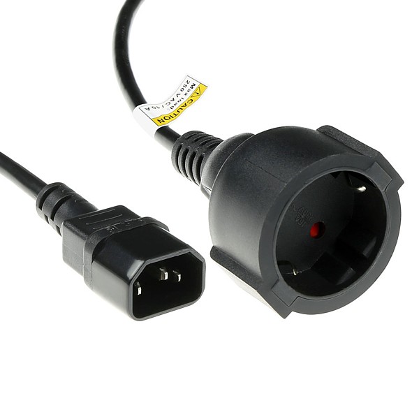 Cable Shucko Hembra-C14 0,25mts