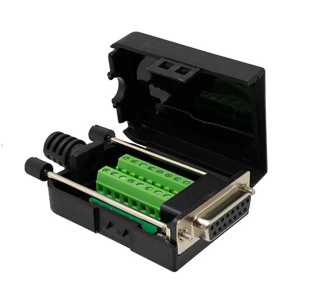 Conector DB15 Hembra Conexión por Tornillo