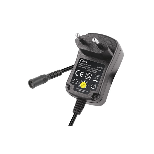 Alimentador Regulable 3 a 12Vdc 7W conector multiple